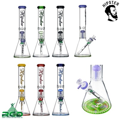 WATER PIPE HIPSTER BEAKER GLOW IN DARK TOWER TREE WP2715 1CT